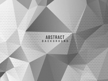 Soyut gri ve beyaz geometrik stil modern arkaplan tasarım vektörü