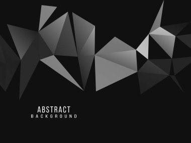 Karanlık geometrik siyah soyut arkaplan zarif tasarım şablon vektörü
