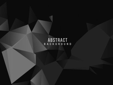 Karanlık geometrik siyah soyut arkaplan zarif tasarım şablon vektörü