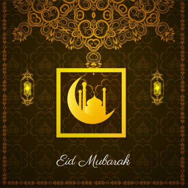 Bayram Mübarek festivali dekoratif arka plan vektörü