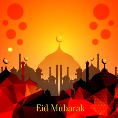 Bayram Mübarek festivali dekoratif arka plan vektörü