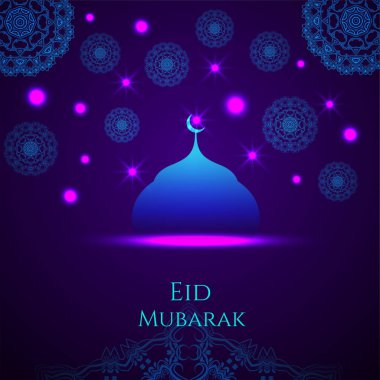 Bayram Mübarek festivali dekoratif arka plan vektörü