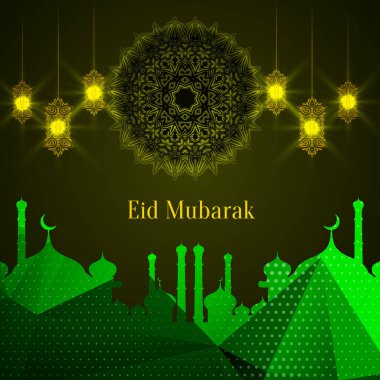 Soyut Kurban Bayramı İslami vektör arkaplan tasarım vektörü