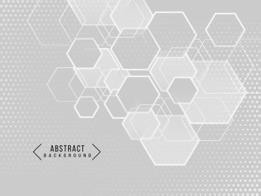 Soyut gri ve beyaz geometrik stil modern arkaplan tasarım vektörü