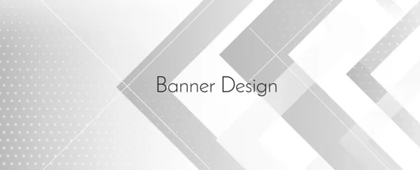Abstrait Gris Blanc Géométrique Élégant Design Arrière Plan Moderne Vecteur — Image vectorielle