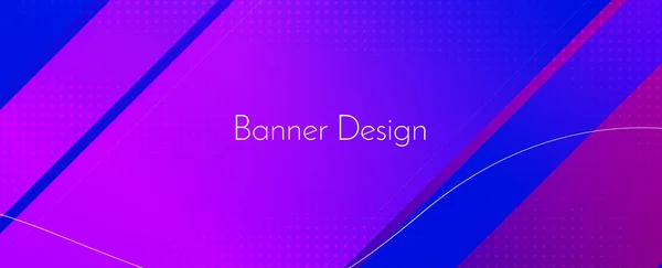 Resumen Geométrico Moderno Azul Decorativo Diseño Banner Patrón Fondo Vector — Archivo Imágenes Vectoriales