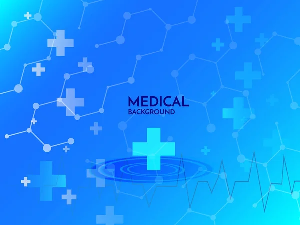 Blue Healthcare Medical Science Background Free Vector — Stock Vector