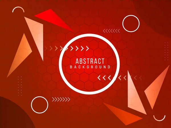 Abstract Red Geometric Color Modern Pattern Background Vector — Stock Vector