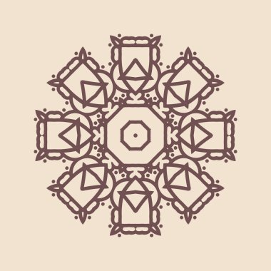 Hindistan 'ın güzel klasik dairesel modeli, mükemmel vektör illüstrasyon vektörü