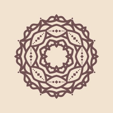 Hindistan 'ın güzel klasik dairesel modeli, mükemmel vektör illüstrasyon vektörü