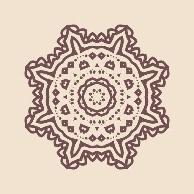 Büyük güzel mandala 'nın güzel çizimi, izole tasarım. 