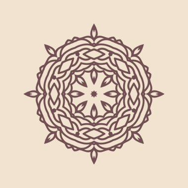 Büyük güzel mandala 'nın güzel çizimi, izole tasarım. 