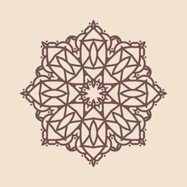 Hindistan 'ın güzel klasik dairesel modeli, mükemmel vektör illüstrasyon vektörü