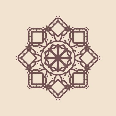 Büyük güzel mandala 'nın güzel çizimi, izole tasarım. 