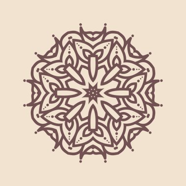 Büyük güzel mandala 'nın güzel çizimi, izole tasarım. 