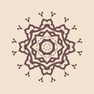 Büyük güzel mandala 'nın güzel çizimi, izole tasarım. 