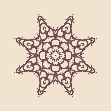 Büyük güzel mandala 'nın güzel çizimi, izole tasarım. 