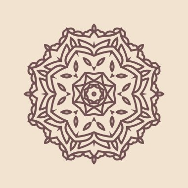 Hindistan 'ın güzel klasik dairesel modeli, mükemmel vektör illüstrasyon vektörü