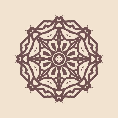 Büyük güzel mandala 'nın güzel çizimi, izole tasarım. 