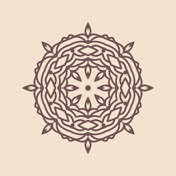 Vektor Vacker Illustration Stora Vackra Mandala Isolerad Design — Stock vektor