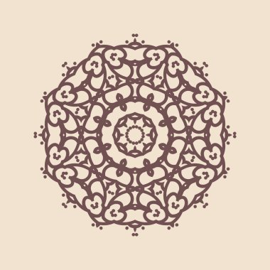 Büyük güzel mandala 'nın güzel çizimi, izole tasarım. 