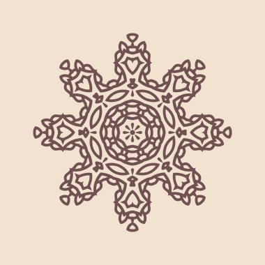 Hindistan 'ın güzel klasik dairesel modeli, mükemmel vektör illüstrasyon vektörü