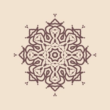 Büyük güzel mandala 'nın güzel çizimi, izole tasarım. 