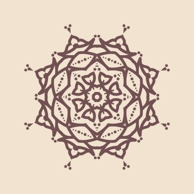 Hindistan 'ın güzel klasik dairesel modeli, mükemmel vektör illüstrasyon vektörü