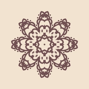 Büyük güzel mandala 'nın güzel çizimi, izole tasarım. 