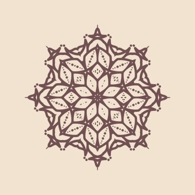 Büyük güzel mandala 'nın güzel çizimi, izole tasarım. 