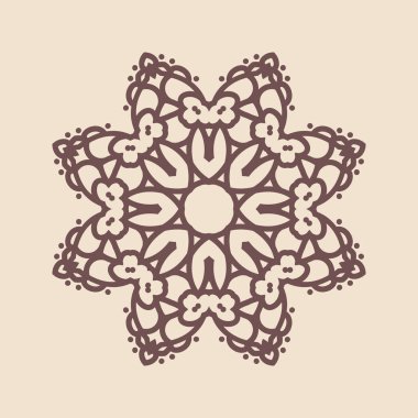 Büyük güzel mandala 'nın güzel çizimi, izole tasarım. 