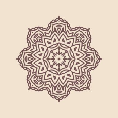 Büyük güzel mandala 'nın güzel çizimi, izole tasarım. 