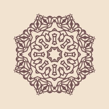 Hindistan 'ın güzel klasik dairesel modeli, mükemmel vektör illüstrasyon vektörü