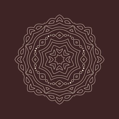 Hindistan 'ın güzel klasik dairesel modeli, mükemmel vektör illüstrasyon vektörü