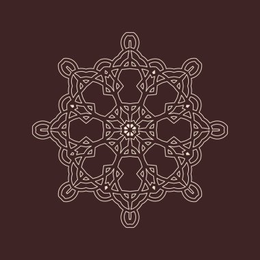 Hindistan 'ın güzel klasik dairesel modeli, mükemmel vektör illüstrasyon vektörü