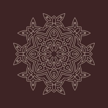 Hindistan 'ın güzel klasik dairesel modeli, mükemmel vektör illüstrasyon vektörü