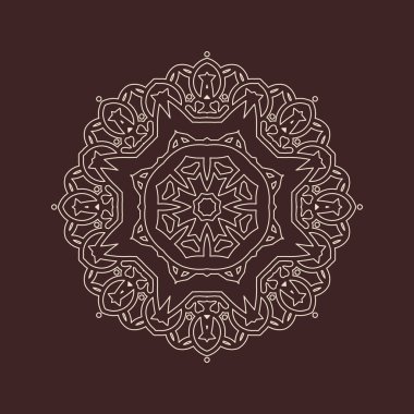 Hindistan 'ın güzel klasik dairesel modeli, mükemmel vektör illüstrasyon vektörü