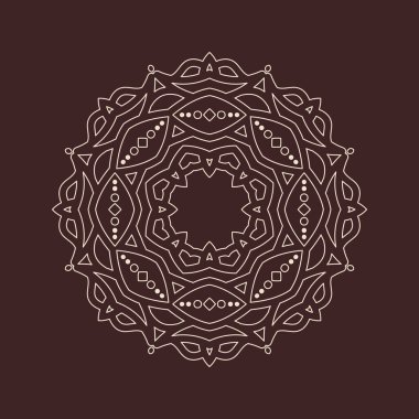 Büyük güzel mandala 'nın güzel çizimi, izole tasarım. 