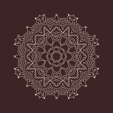 Hindistan 'ın güzel klasik dairesel modeli, mükemmel vektör illüstrasyon vektörü