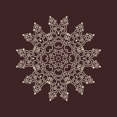 Hindistan 'ın güzel klasik dairesel modeli, mükemmel vektör illüstrasyon vektörü