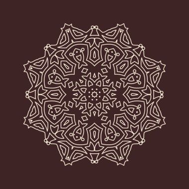 Büyük güzel mandala 'nın güzel çizimi, izole tasarım. 