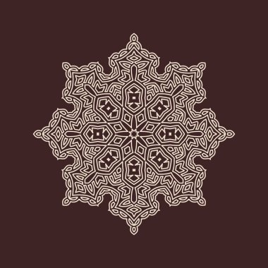 Hindistan 'ın güzel klasik dairesel modeli, mükemmel vektör illüstrasyon vektörü