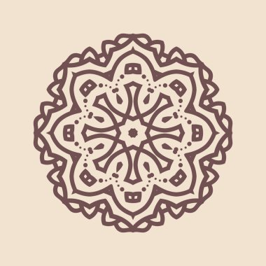 Hindistan 'ın güzel klasik dairesel modeli, mükemmel vektör illüstrasyon vektörü