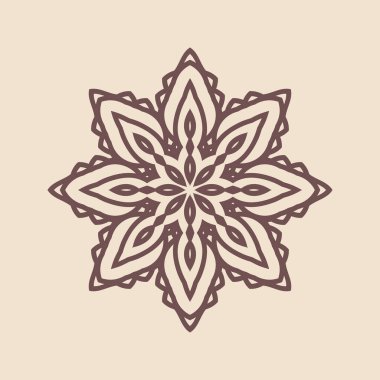 Büyük güzel mandala 'nın güzel çizimi, izole tasarım. 