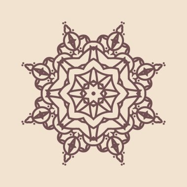 Hindistan 'ın güzel klasik dairesel modeli, mükemmel vektör illüstrasyon vektörü