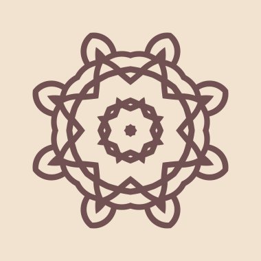 Hindistan 'ın güzel klasik dairesel modeli, mükemmel vektör illüstrasyon vektörü