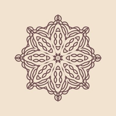 Büyük güzel mandala 'nın güzel çizimi, izole tasarım. 