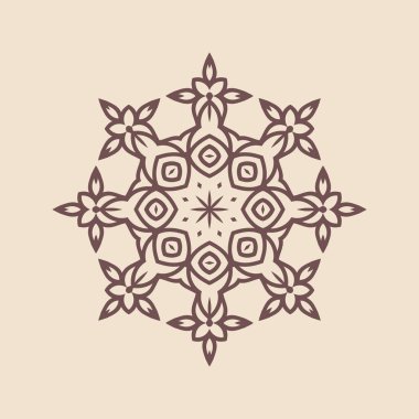 Hindistan 'ın güzel klasik dairesel modeli, mükemmel vektör illüstrasyon vektörü