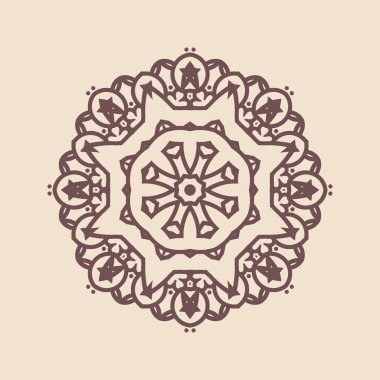 Büyük güzel mandala 'nın güzel çizimi, izole tasarım. 