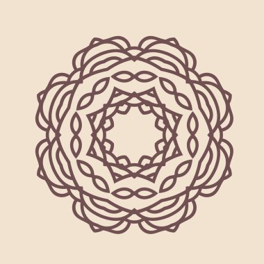 Büyük güzel mandala 'nın güzel çizimi, izole tasarım. 